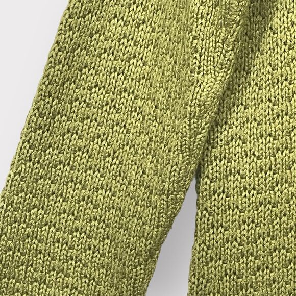J.Jill PureJill Knit Sweater Women Size L Green Long‎ Length Raglan Long Sleeves - Picture 7 of 13